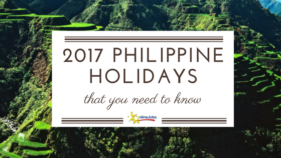 2017 philippine holidays